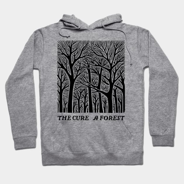 A Forest -- Original Retro Fan Art Design Hoodie by unknown_pleasures